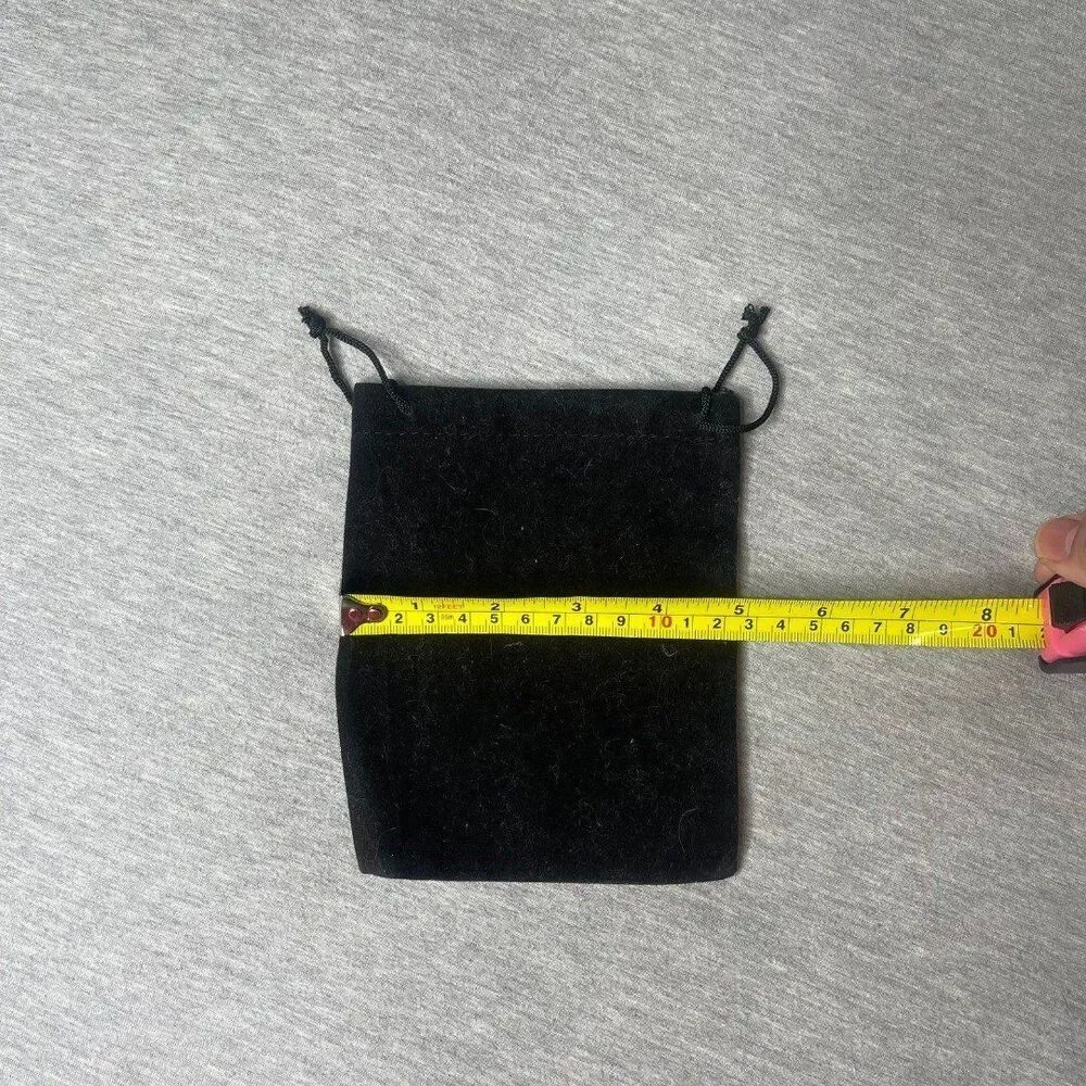 Solid Black Velour Gift Dust Bag 5” x 6”